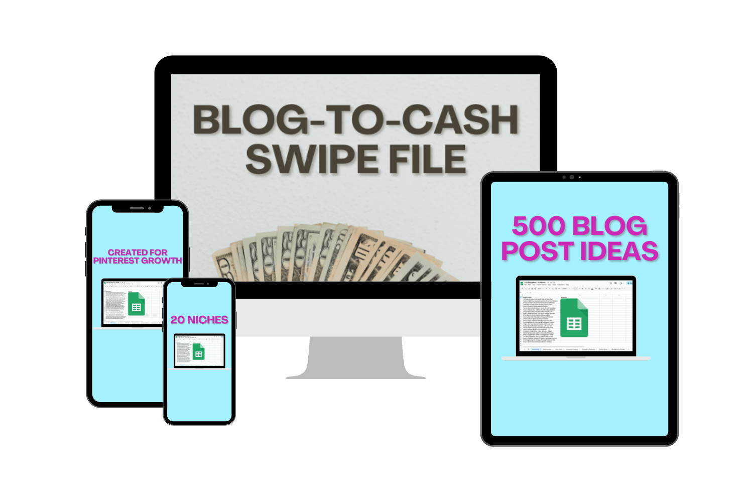 AI Swipe File | 500 Blog Post Ideas for Pinterest Growth